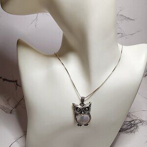 925 Silver MOP and Marcasite Own Necklace